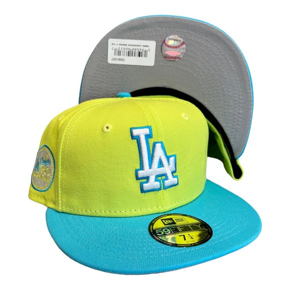 New Era Los Angeles Dodgers Cyber Pack 59FIFTY Fitted Hat 1980 WS Patch - Picture 1 of 6